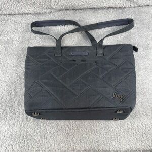 Lug Skyliner Quilted Tote Bag Large Gray with RFDI Blocking